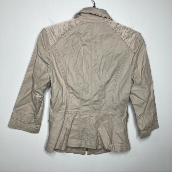 White House Black Market tan‎ blazer jacket size 2 - Picture 4 of 6
